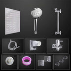 Modern shower combination spray 5 setting patterns handheld shower head with large shower head