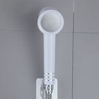 Contemporary Shower Head Combination White Adjustable Hand Shower
