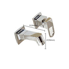 Wall Mounted Faucet Brass Lever Handle Bathroom Faucet Hand Shower