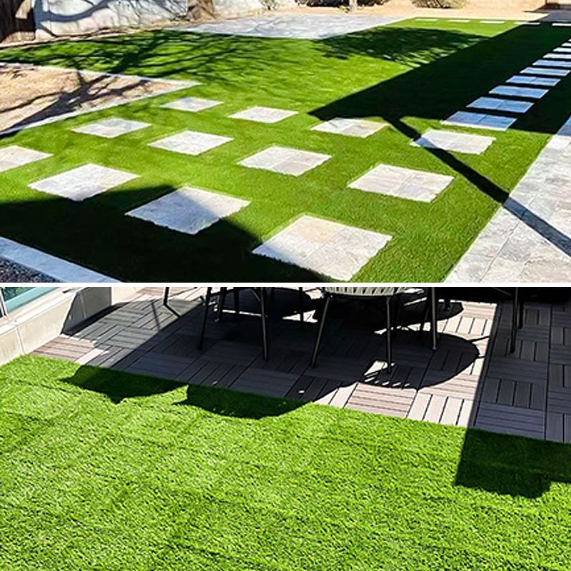Outdoor Deck tiles with striped detail composite snap parts wood deck tiles