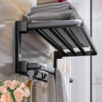 Modern black bathroom accessory set towel holder bathroom fittings