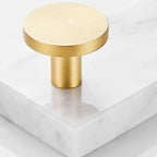 Modern bathroom accessories as a single piece or as a set in marble and metal