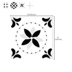 Modern Peel & Stick Mosaic Tiles PVC Single Panel Square Peel and Stick Wall Tile