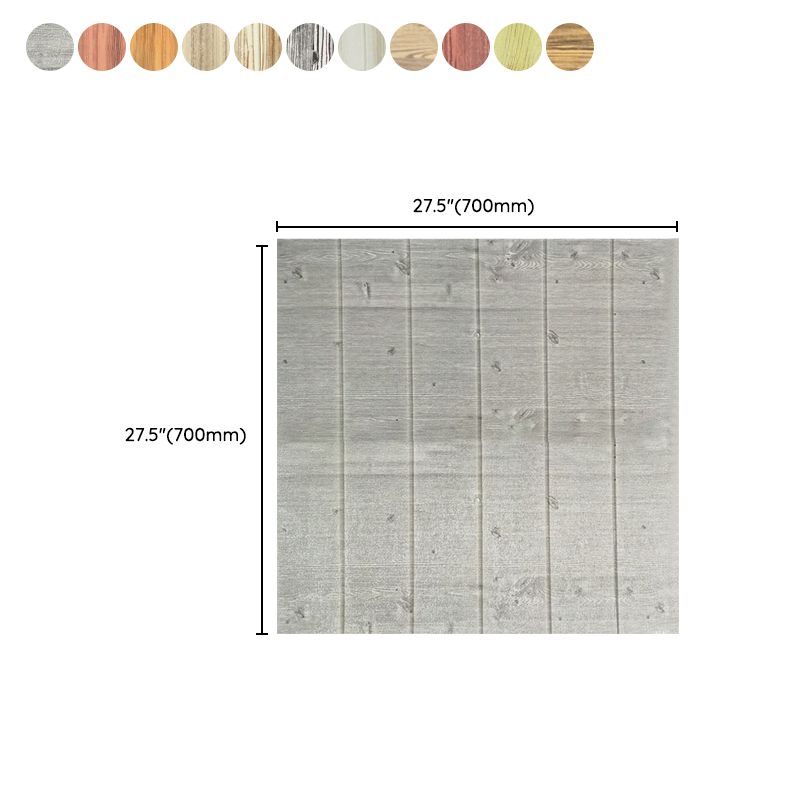 Modern Tin Wall Paneling Smooth Wall Ceiling Wood Plank Set of 6