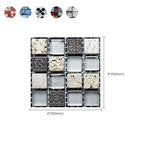Pattern Color Stone Peel and Stick Mosaic Tile Peel and Stick Tiles Set of 20