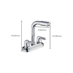 2-Handle Modern Vessel Sink Faucet Three-Way Bathroom Faucet