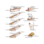 6-piece Bathroom Accessory Set Vintage Brass Bath Hardware Set