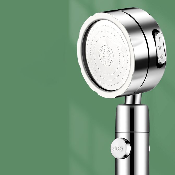 Modern Handheld Showerhead 3 Spray Round Metal Shower Heads