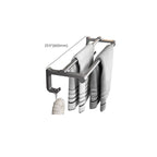 Gray contemporary bathroom accessory set bathroom shelf/towel holder & bathrobe hook incl.