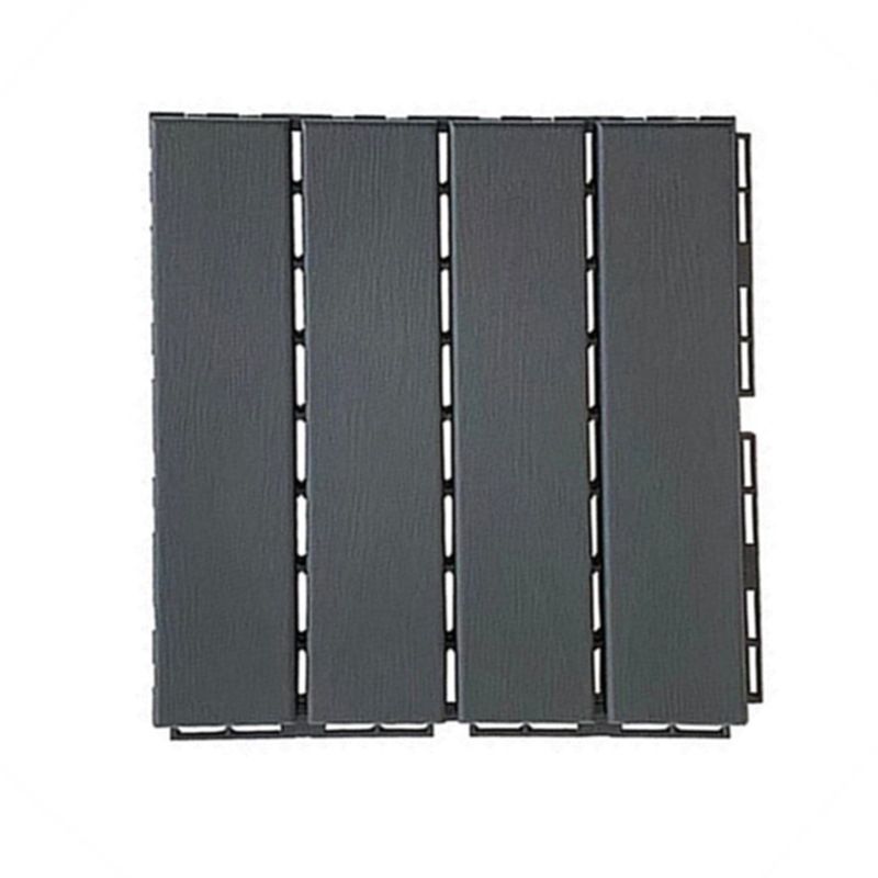 30 cm X 30 cm 4-Slat Square Deck/Patio Floor Tiles Snap Fit Installation Floor Tiles