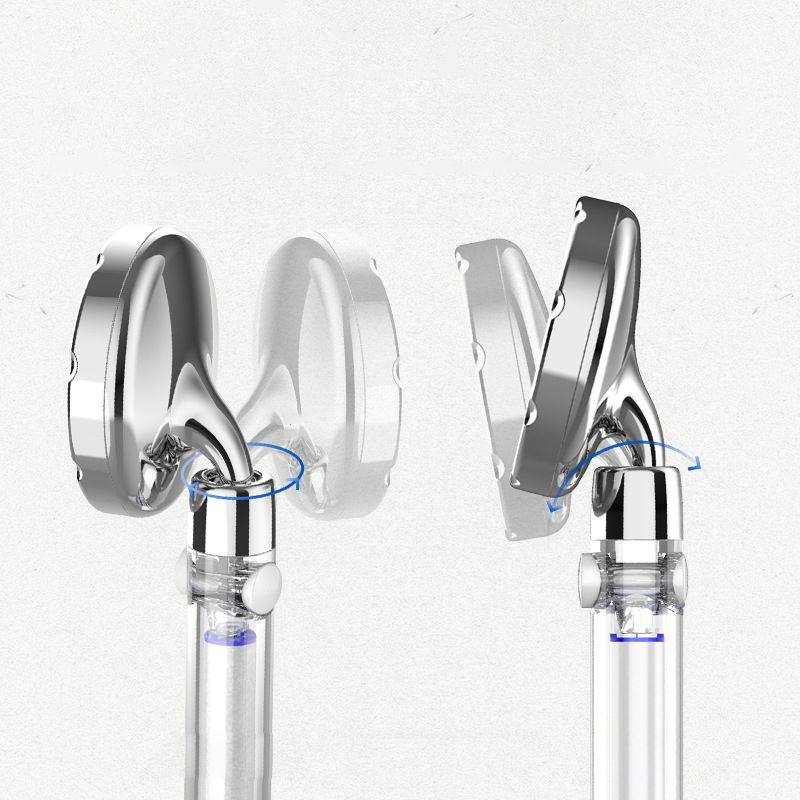 Silver Hand Shower Standard Round Showerhead Combo
