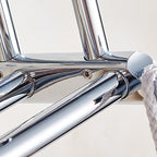Polished Chrome Modern Bathroom Accessory Set Silver Towel Holder/Bath Shelf