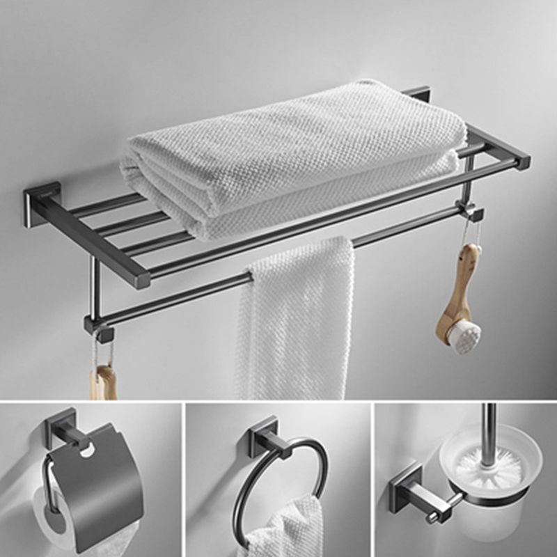 Traditional Brass Bathroom Accessory Set Gray Bathroom Accessory Set