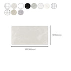 Waterproof removable field tile wallpaper and adhesive wall tile in rectangular shape