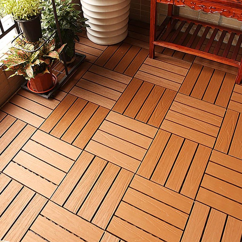 Classic Wooden Outdoor Flooring Composite Paving Tiles