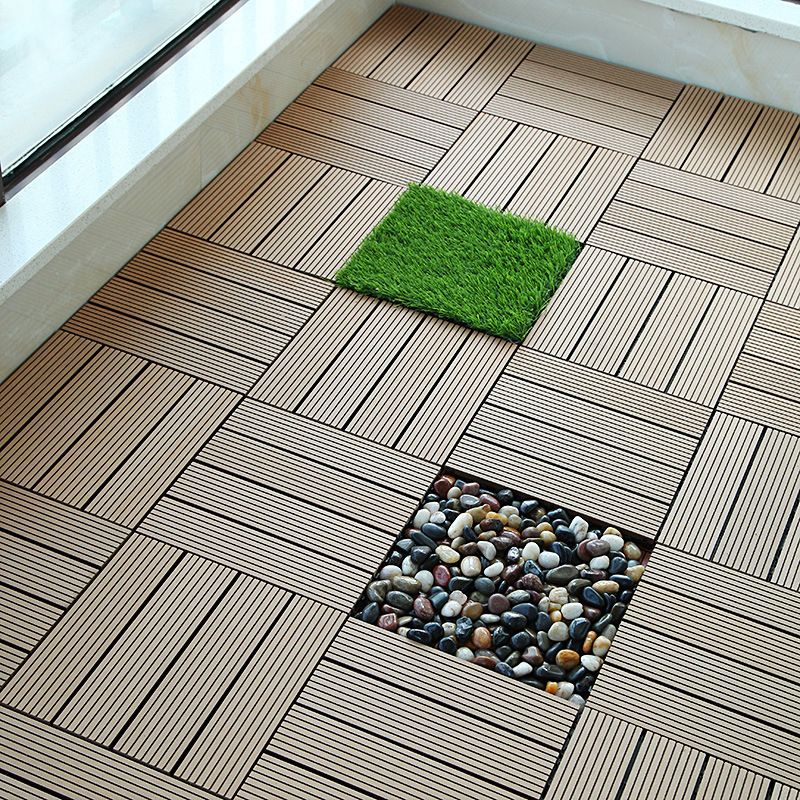 Rectangular constructed tiles Water resistant parquet flooring for balcony