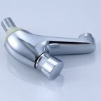 Modern sink faucet with brass knob handle, low arc, washbasin faucet
