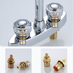 High arch conversion faucet two-handle brass sink faucet for the bathroom
