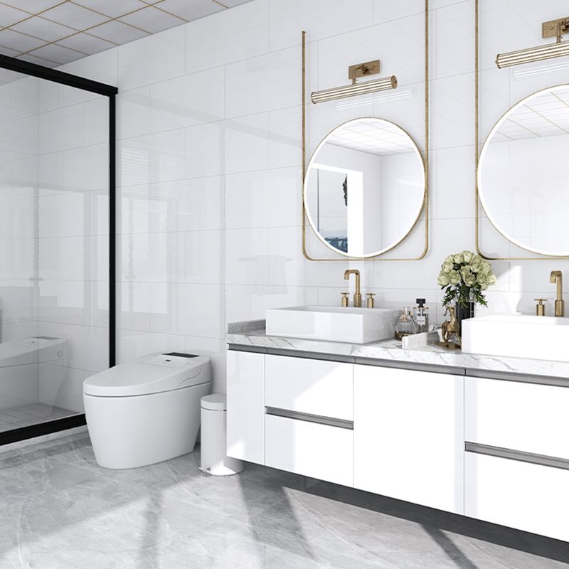 Single Tile Peel and Stick Back Splash Modern Style Bathroom Peel and Stick Back Splash
