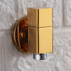 Industrial Wall-Mounted Bathroom Faucet Knob Handle Brass Faucet