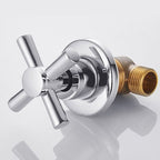 Modern Cross Handle Faucet Monochrome Wall Mounted Bathroom Faucet
