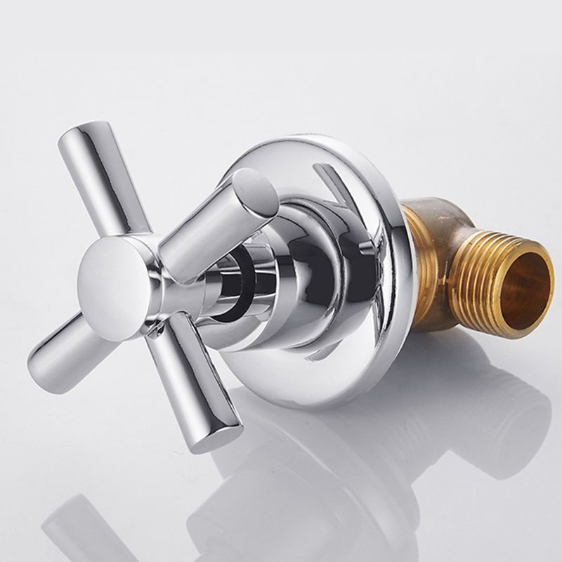 Modern Cross Handle Faucet Monochrome Wall Mounted Bathroom Faucet