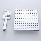 Square Shower Head Combo Large Shower Head with Hand Shower