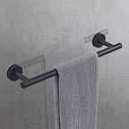 Matt Black Bathroom Accessory Set Stainless Steel Towel Bar/Paper Holder/Bath Towel Hook