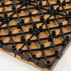 Classic interlocking deck boards Solid color patio tiles