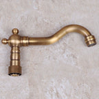 Vintage Bathtub Faucet Two Cross Handle Faucet Solid Copper Wall Mounted Faucet