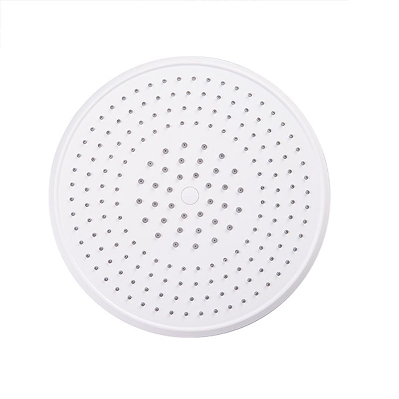 Bathroom white shower head combination modern round fixed shower head