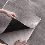 Modern Water-Repellent Plastic Floor Fabric Look Square Edge Floor Tiles