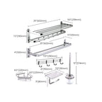 Modern Bathroom Set Paper Holder Bath Shelf Stainless Steel Bathroom Accessories Set