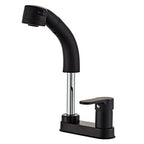 Modern 1-Hand Sink Faucet 2 Hole Centerset Bathroom Fixture