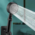 Contemporary Shower Head Handheld Shower Wall Mount Round Plastic Shower Head Combo