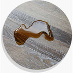 Peel and Stick Vinyl Flooring High Gloss PVC Floor Covering with Square Edge
