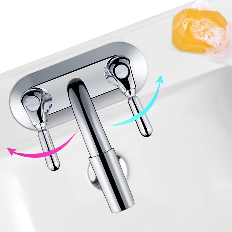 2-Handle Modern Vessel Sink Faucet Three-Way Bathroom Faucet