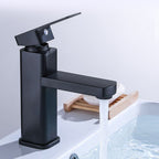 Industrial Bathroom Faucet Stainless Steel Lever Handles with Water Hose Sink Faucet