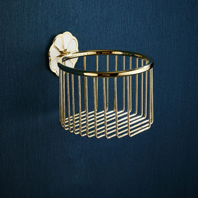 Metal Simple Bathroom Accessories as a Single Piece or in a Set in Gold