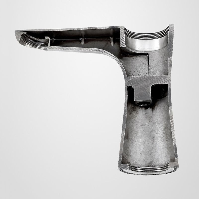 Modern Basin Tap Monochrome Center Mount Low Arc Faucet for Bathroom