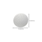 Solid large showerhead standard spray pattern large showerhead
