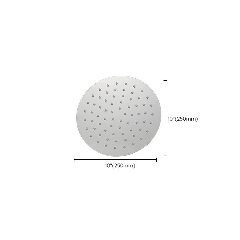 Solid large showerhead standard spray pattern large showerhead