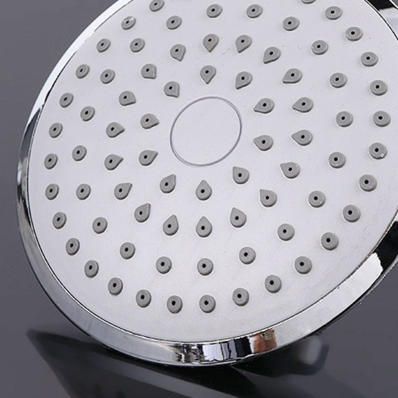 Round Shape Shower Head Modern Swiveling Wall Mounted Fixed Shower Head