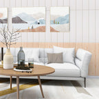 Modern Tin Back Wall Panel 3D Print Wood Grain Design