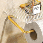 Modern Bathroom Hardware Set Towel Rack Bathroom Shelf Gray/Gold Bathroom Hardware Set