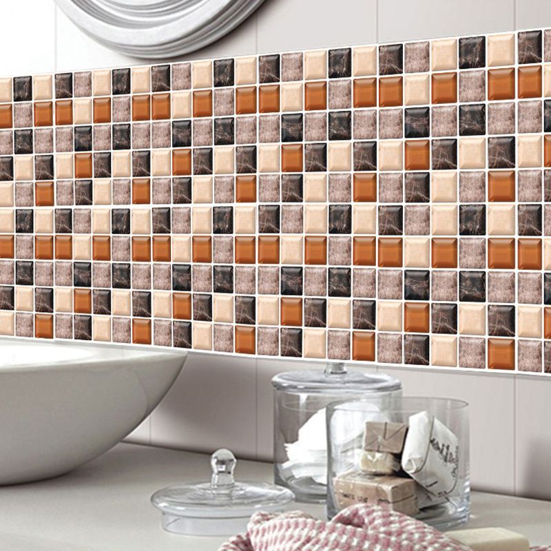 Mosaic Tiles Wallpaper PVC Waterproof Peel & Stick Mosaic Tiles