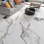 Waterproof Plastic Floor Tile Look Square Edge Floor Tile