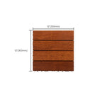 4-Slat Wood Deck/Patio Floor Tiles Interlocking Installation Floor Tiles