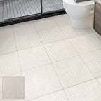 Square Bathroom PVC Flooring 12" x 12" x 0.07 mm Peel and Stick Vinyl Flooring
