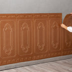 Glam Scratch Resistance Wainscoting 3D Peel and Stick Interior Wall Panel